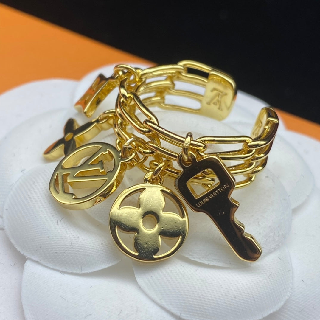 Classic Key Monogram Pendant Ring mysite