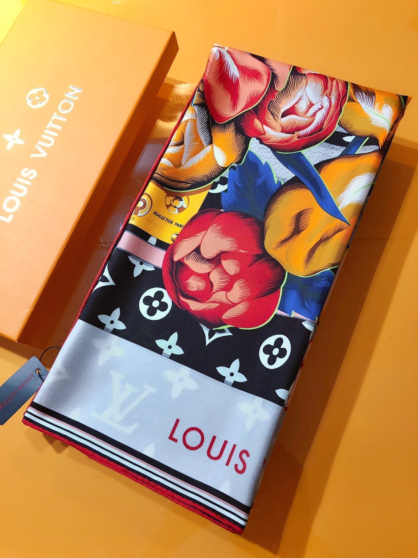 Monogram Bouquet Square Scarf mysite