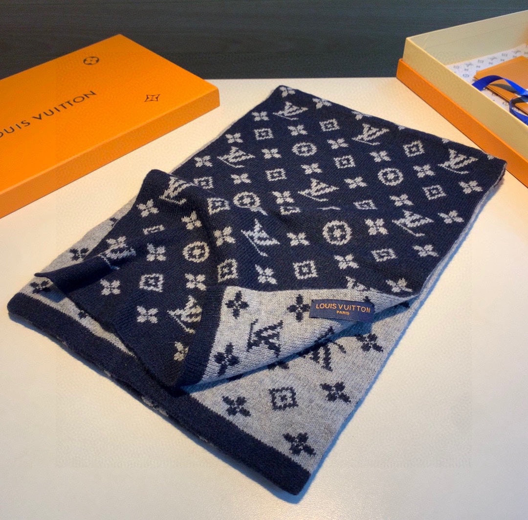 Monogram Elements Jacquard Knitted Scarf mysite