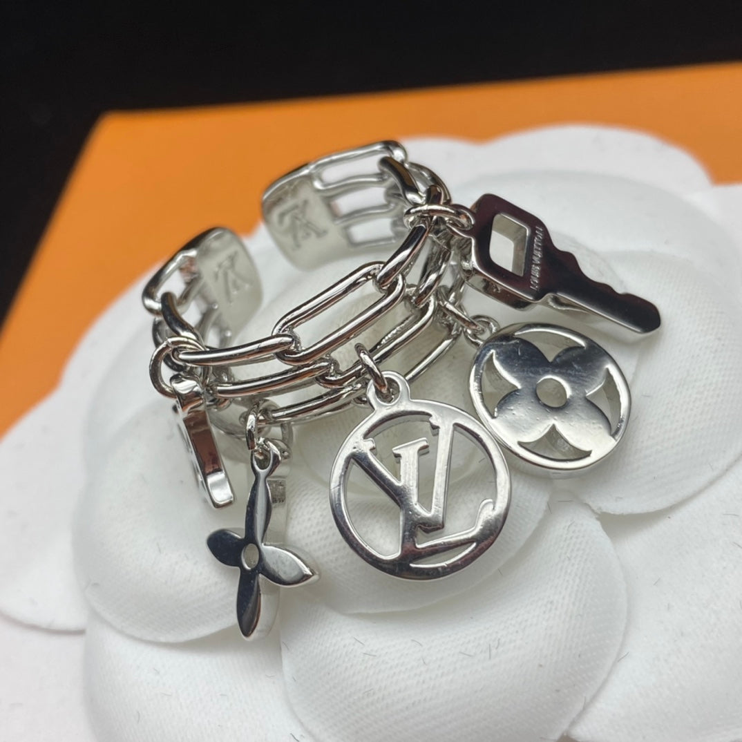 Classic Key Monogram Pendant Ring mysite