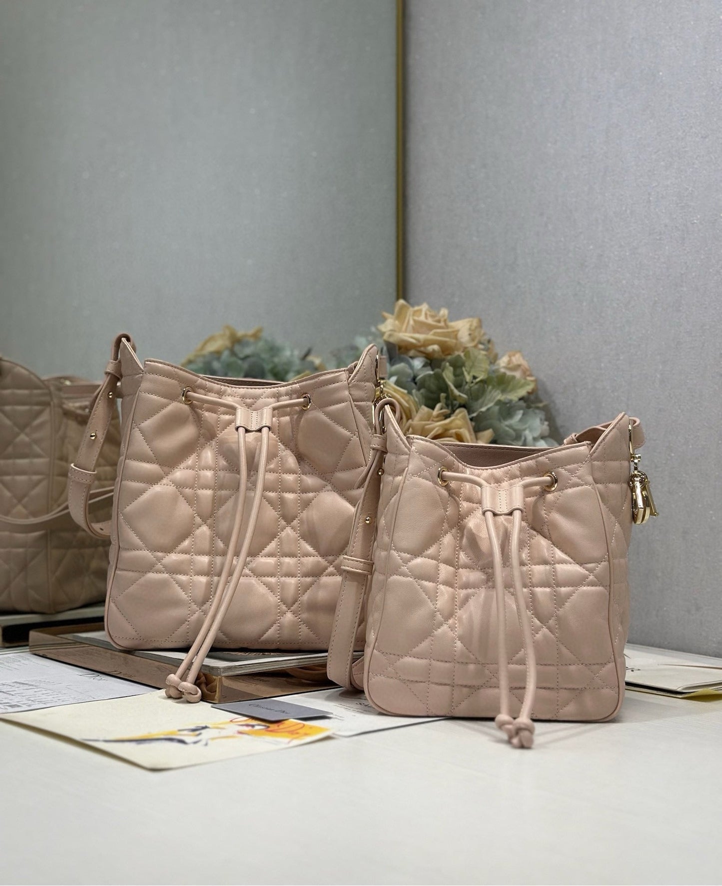 CD D-Motion Bag Macrocannage Lambskin Cafskin mysite