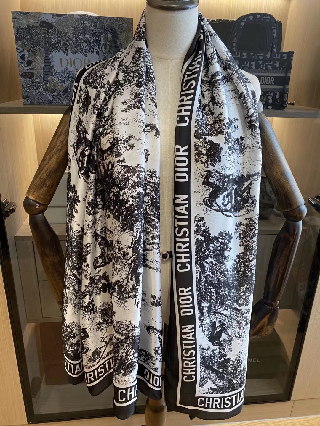 Ink Painting Element Satin Scarf mysite