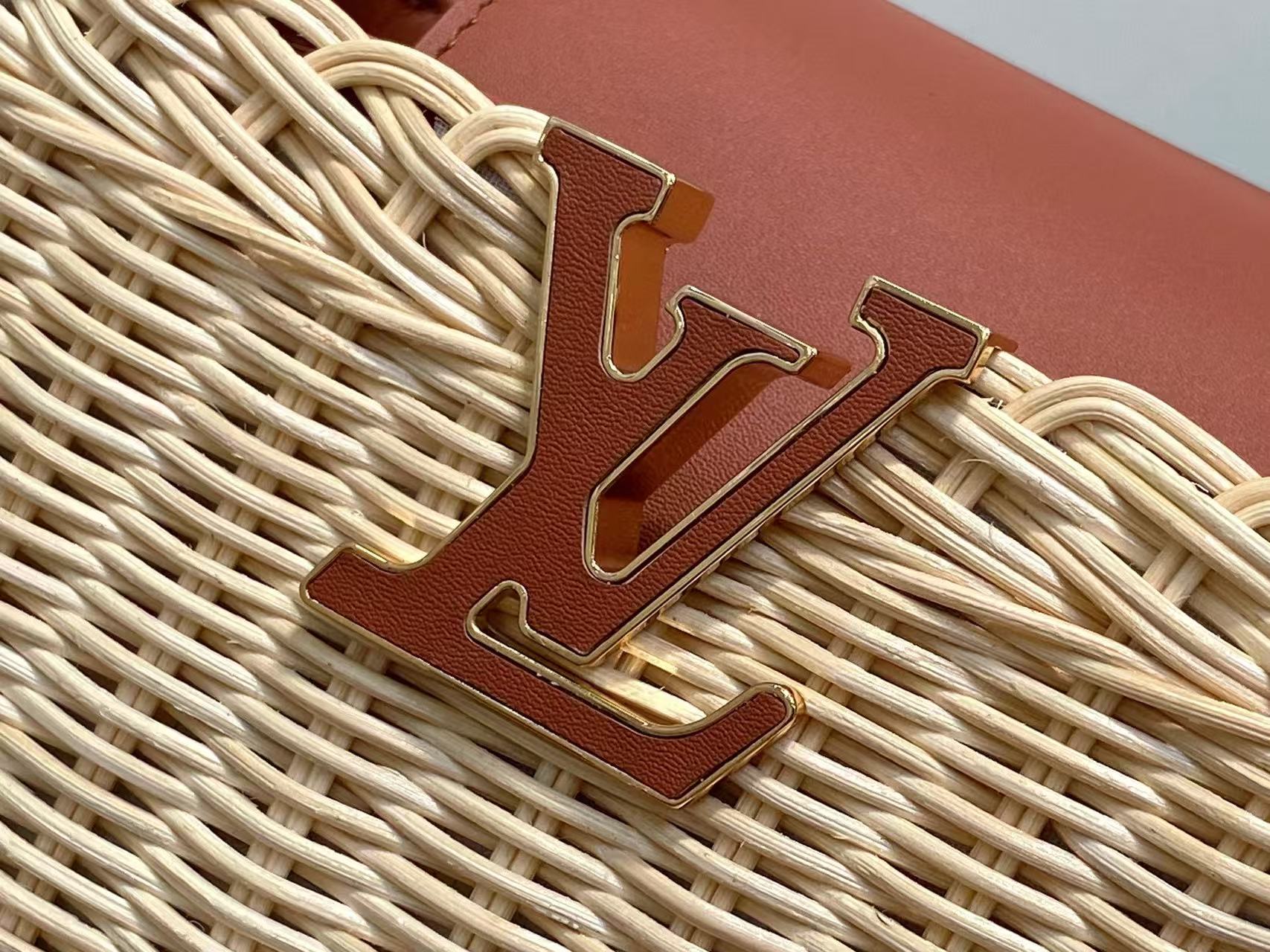 LV Capucines BB Top Handle Tan Cowhide & Rattan HW mysite