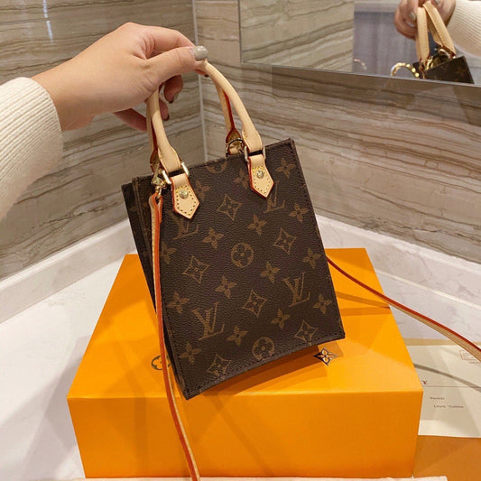 Brown Mini Tote Bag