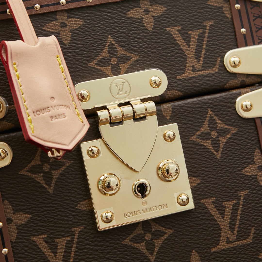 MINI RECTANGLE TRUNK 17 IN BROWN MONOGRAM CANVAS mysite