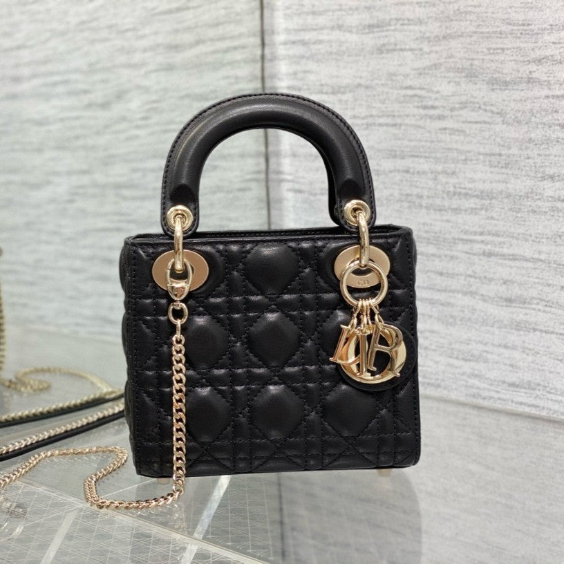 Mini Lady 17 My ACB Black Lambskin Light Gold Hardware mysite