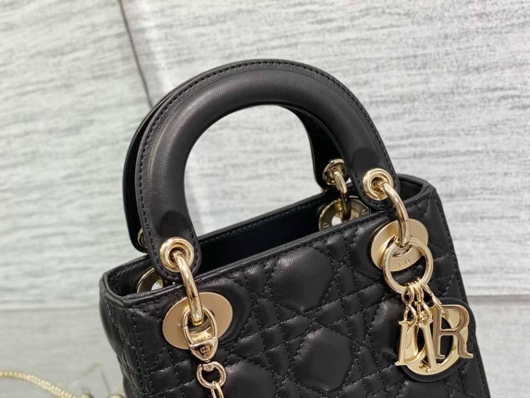 Mini Lady 17 My ACB Black Lambskin Light Gold Hardware mysite