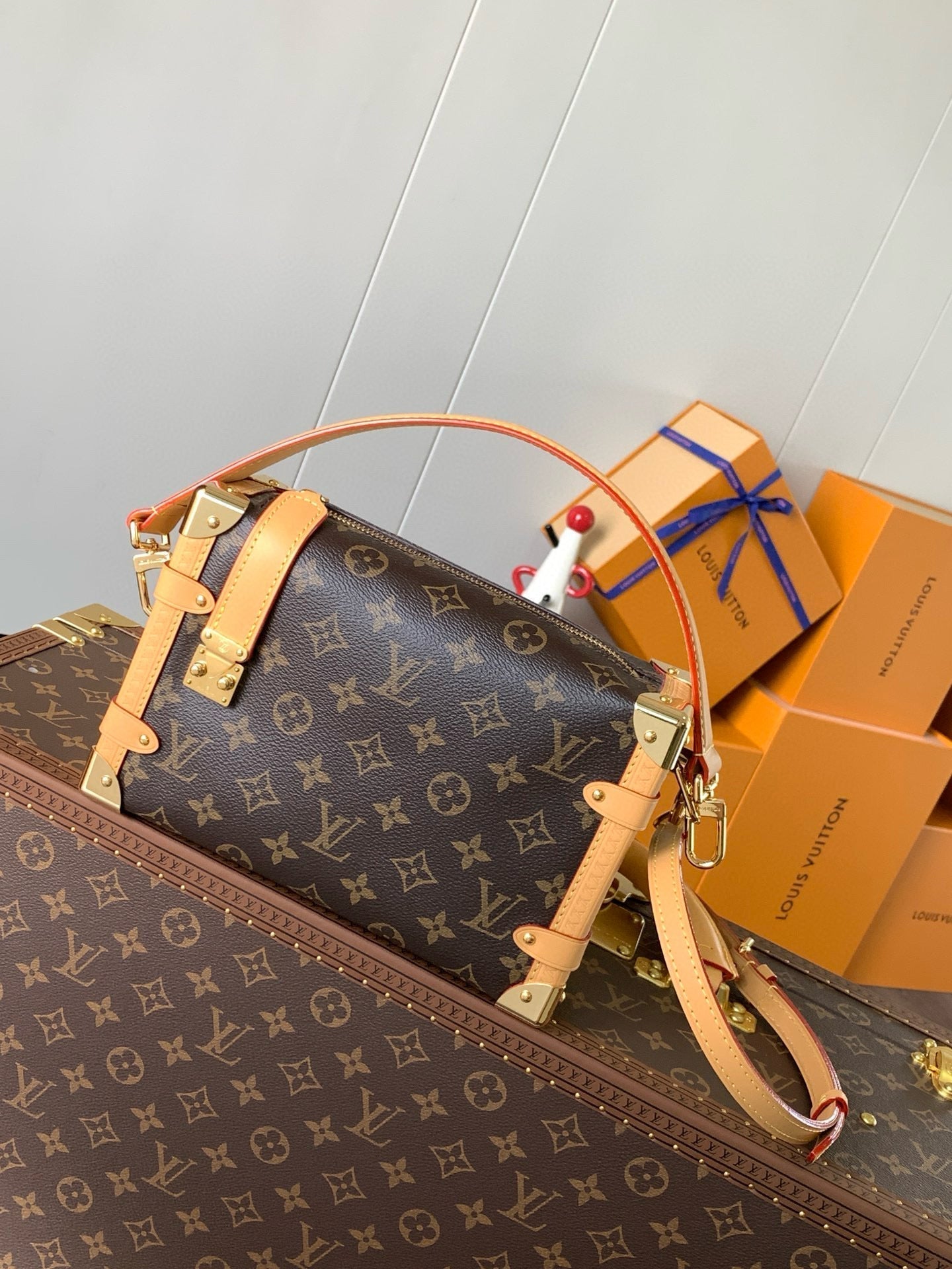 LV Pico Side Trunk 21cm Brown Monogram Coated Canvas mysite