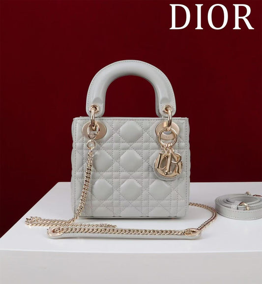 CD Mini Lady 17 Light Grey Lambskin mysite