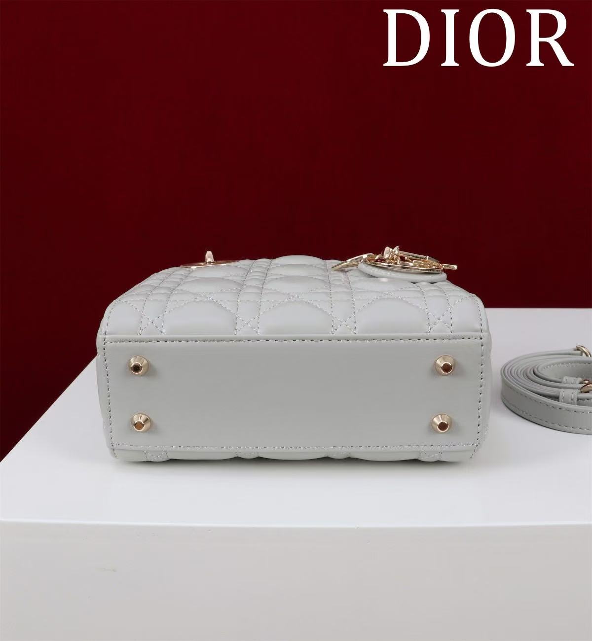 CD Mini Lady 17 Light Grey Lambskin mysite