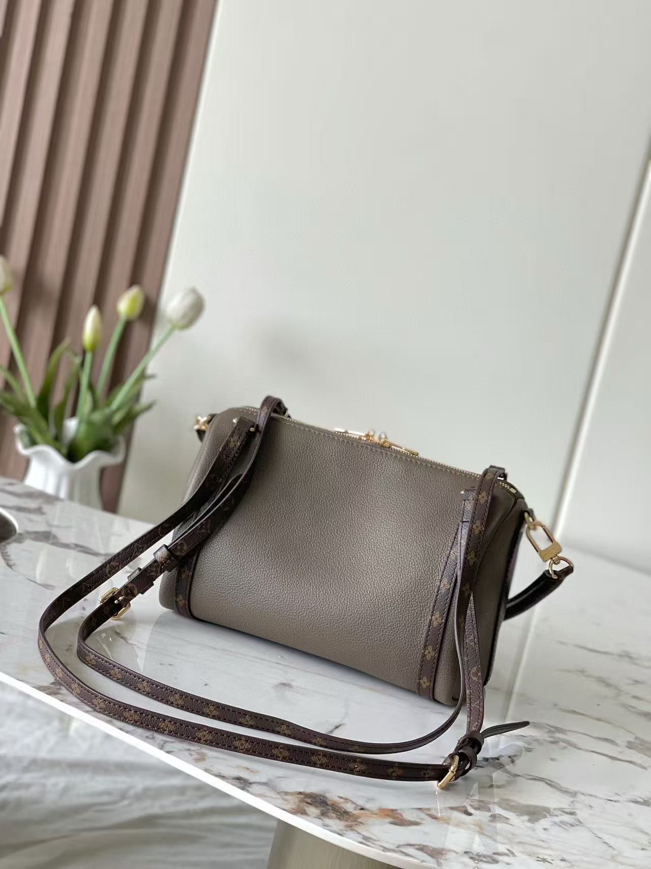 LV Express Bag 26cm Soft Gray Mix Brown Calfskin mysite