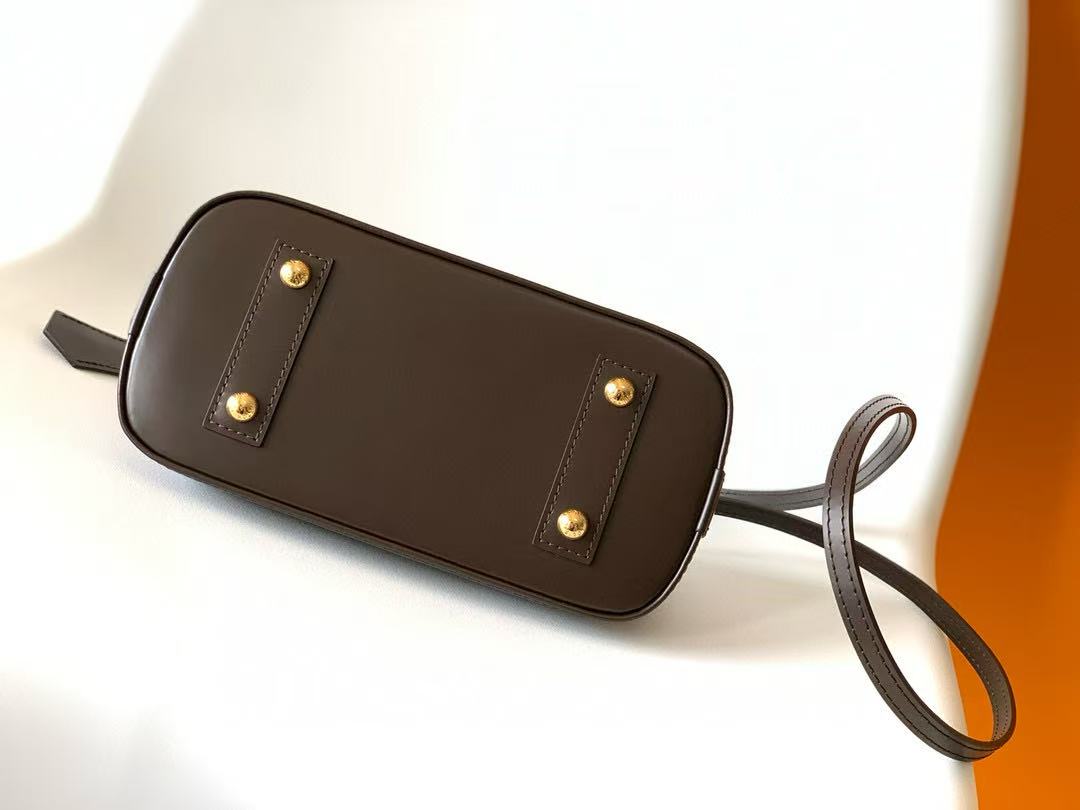 LV Alma BB Bag 25cm Brown Canvas Cowhide mysite