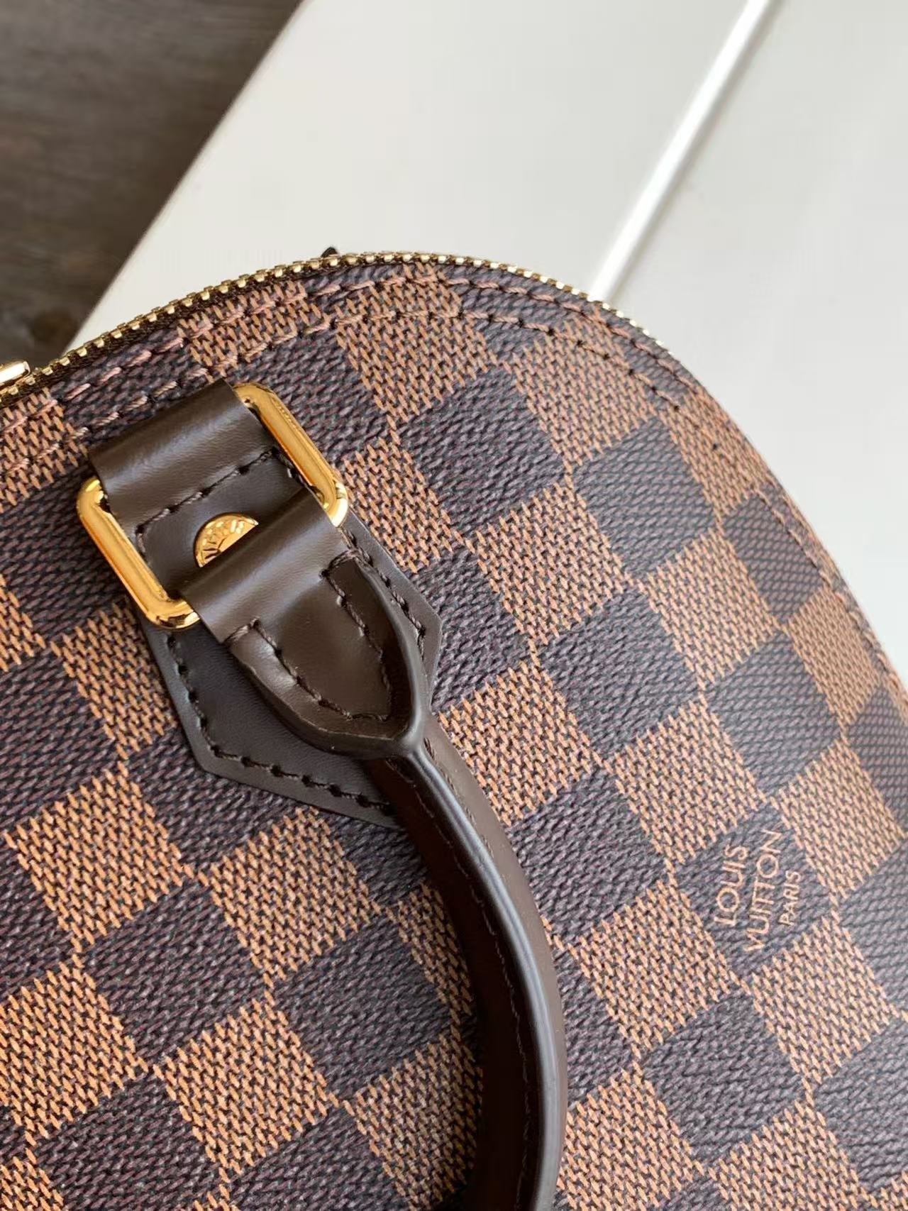 LV Alma BB Bag 25cm Brown Canvas Cowhide mysite