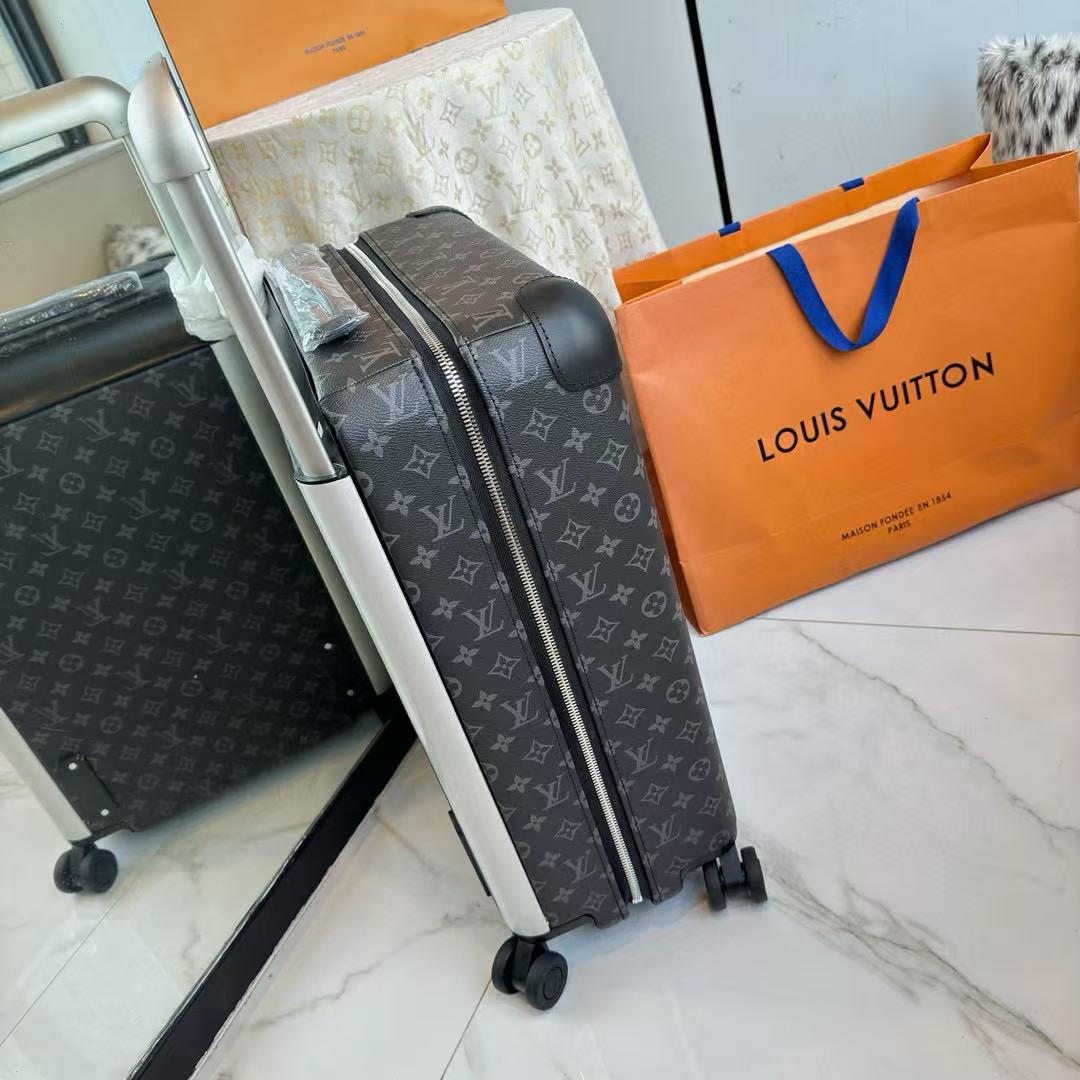 Louis Vuitton Horizon 55 Monogram Suicase Black Canvas Leather mysite