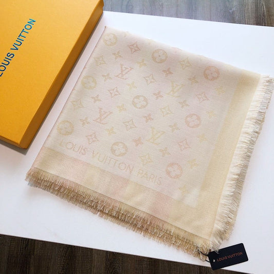 Classic printed silk and wool scarf mysite