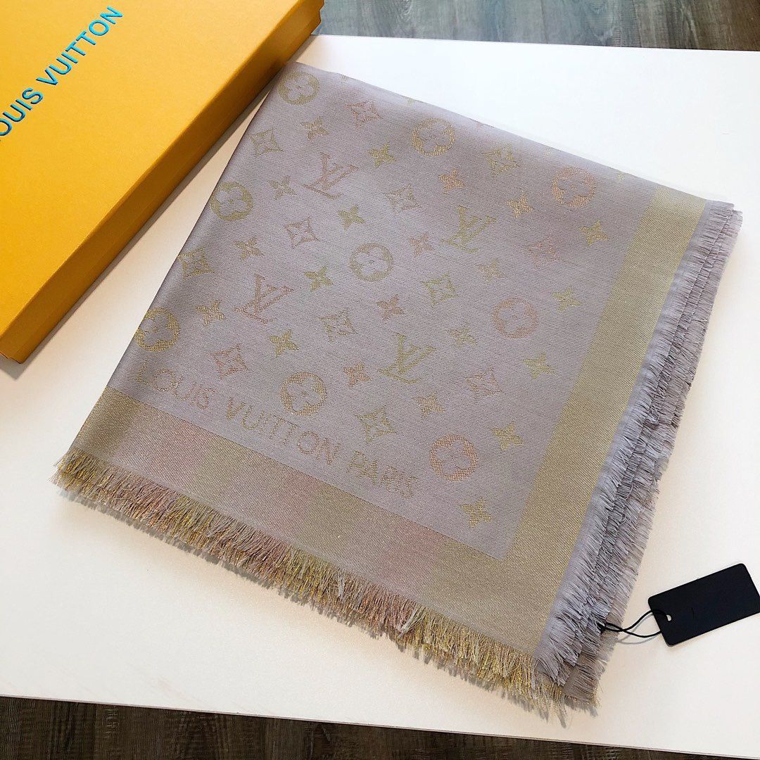 Classic printed silk and wool scarf mysite