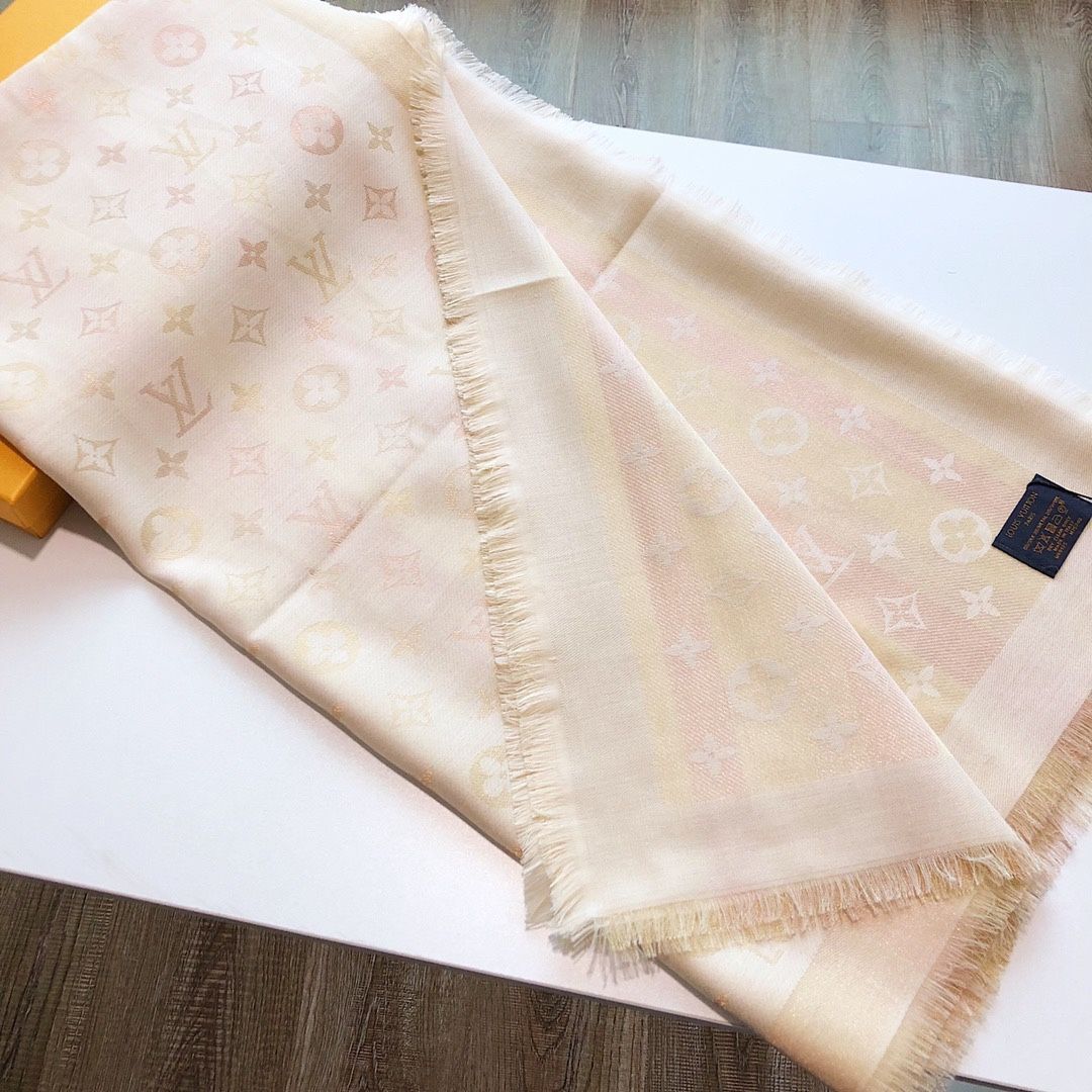 Classic printed silk and wool scarf mysite