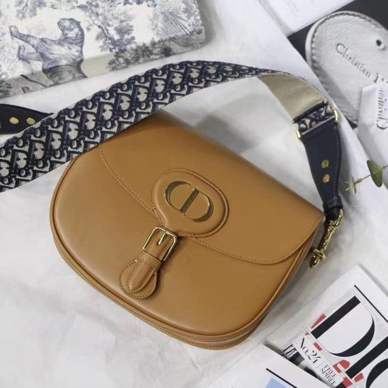 LARGE BOBBY BAG 27CM COGNAC-COLORED CALFSKIN mysite