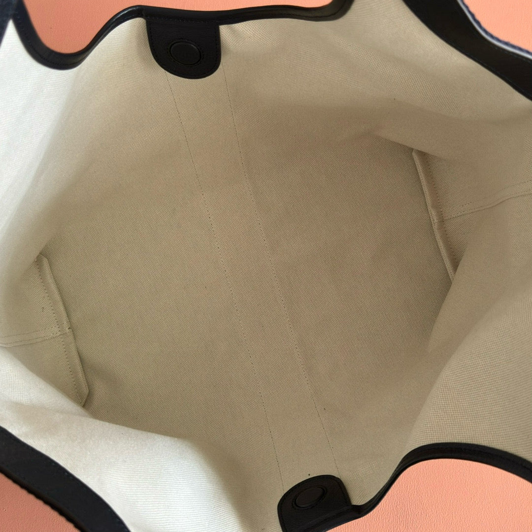 Gucci Giglio Large Tote Bag Blue and Red Denim mysite