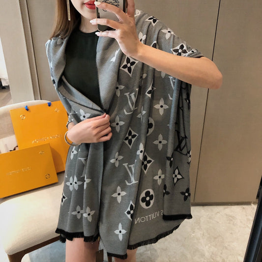 L Premium Tencel Cotton Jacquard Scarf mysite