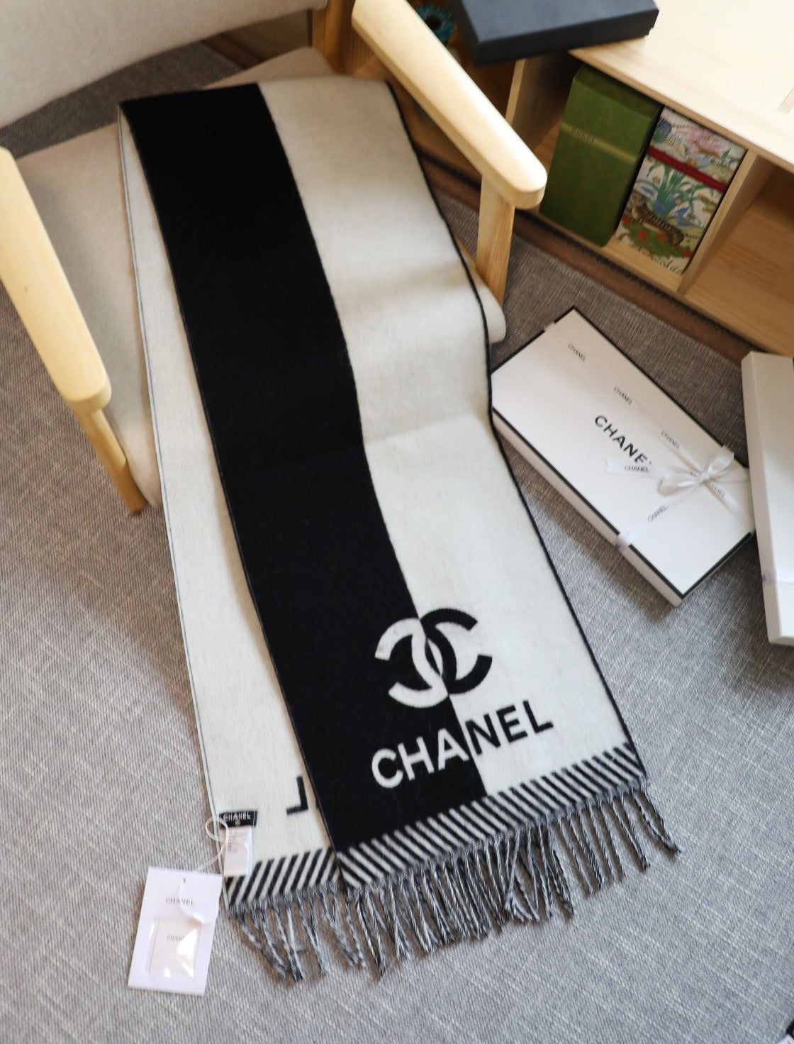 Classic colorblock scarf mysite