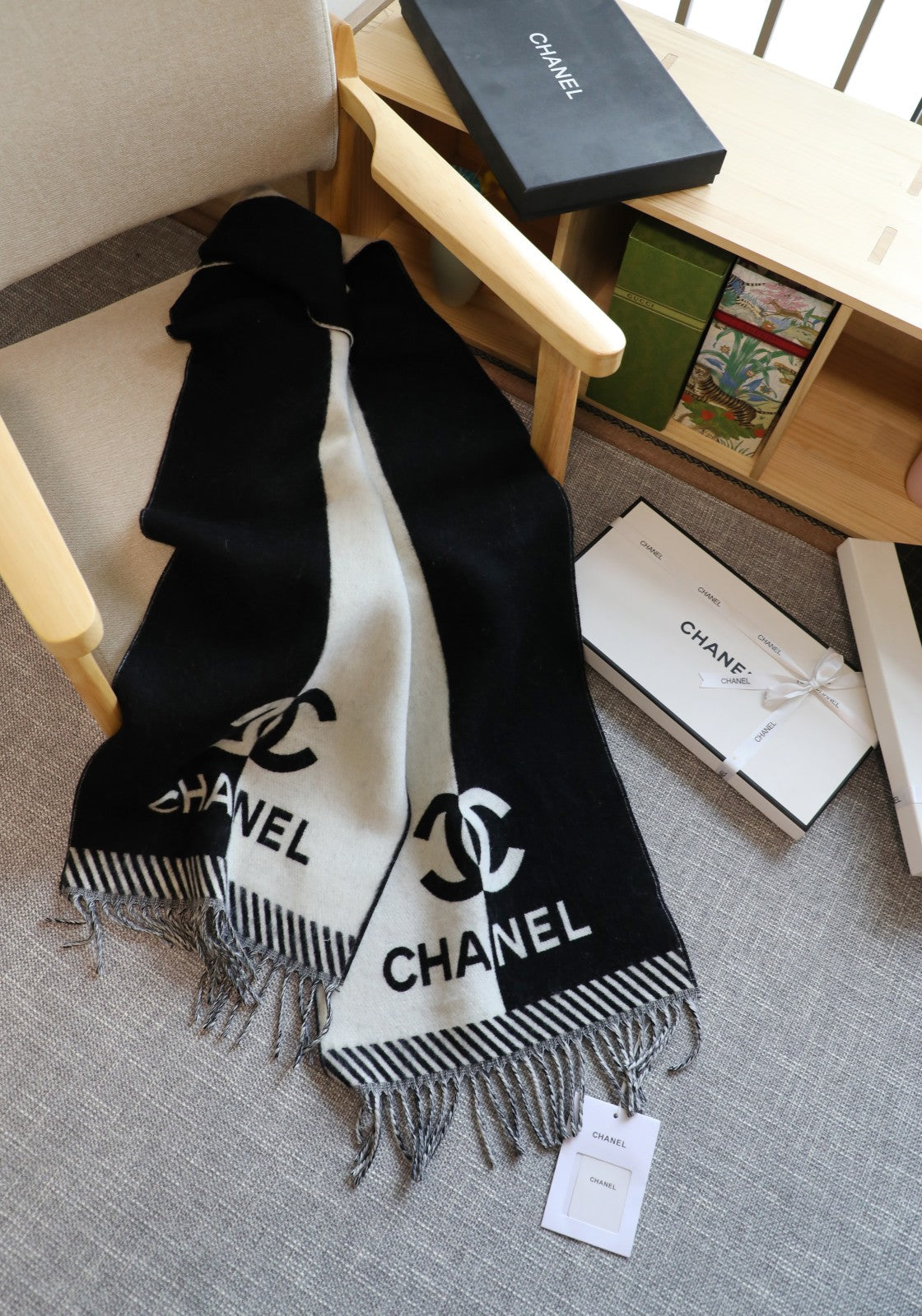 Classic colorblock scarf mysite