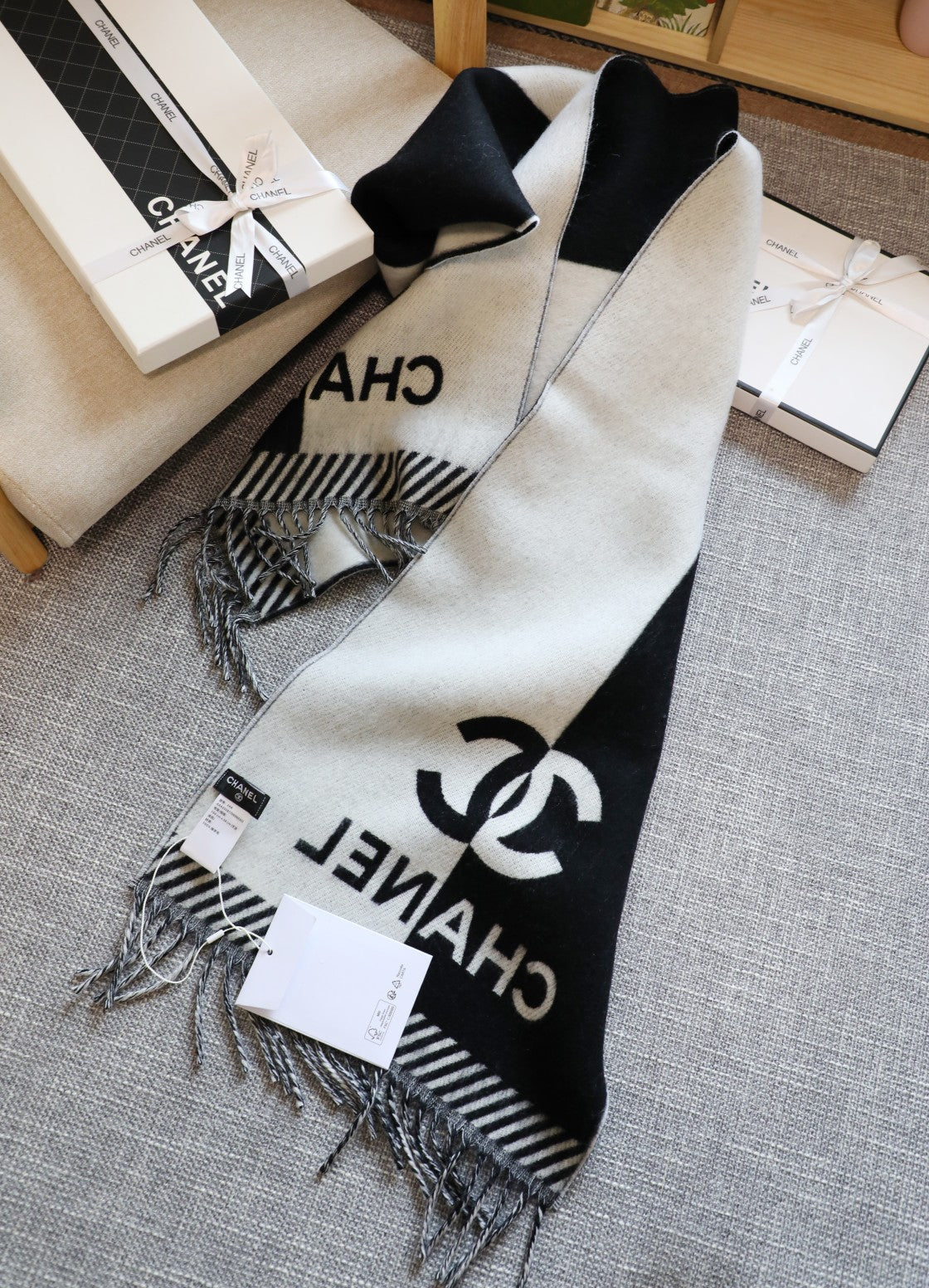 Classic colorblock scarf mysite
