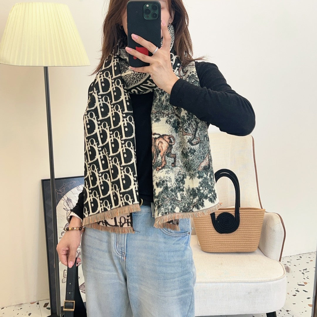 Animal Forest Cashmere Shawl-Scarf mysite
