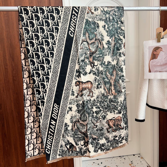 Animal Forest Cashmere Shawl-Scarf mysite