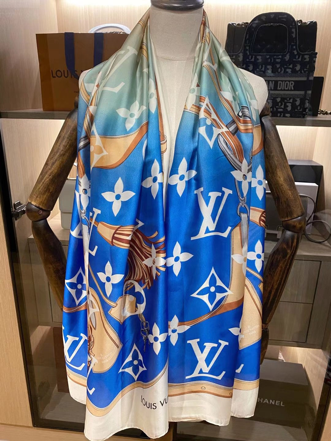 Monogram Satin Scarf Shawl mysite