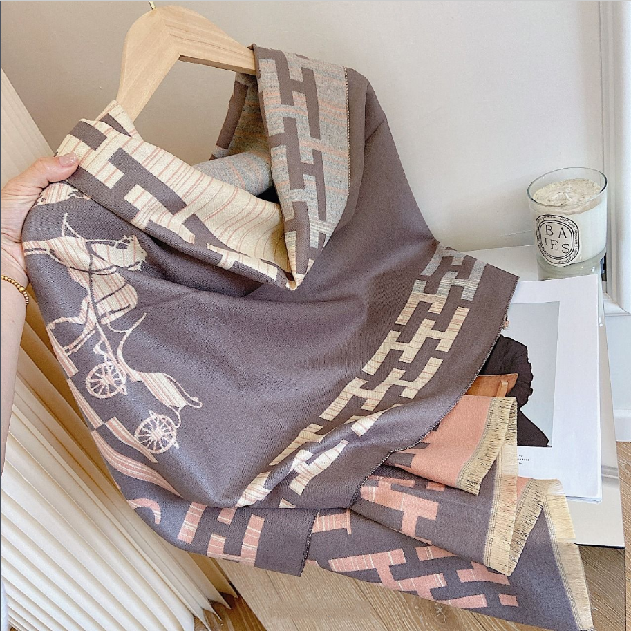Premium Cashmere Jacquard Scarf Shawl mysite