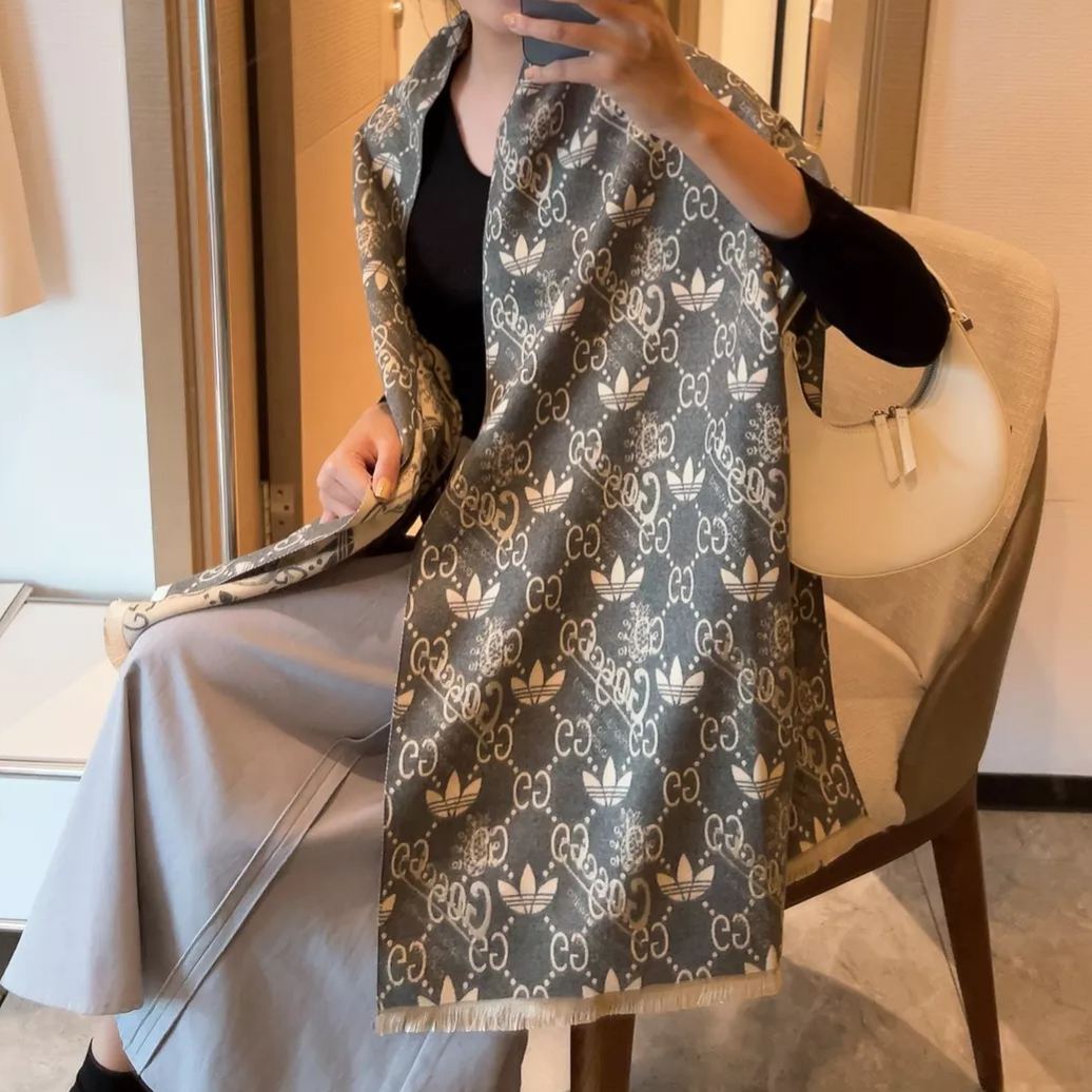Ophidia Reversible Cashmere Scarf Shawl mysite