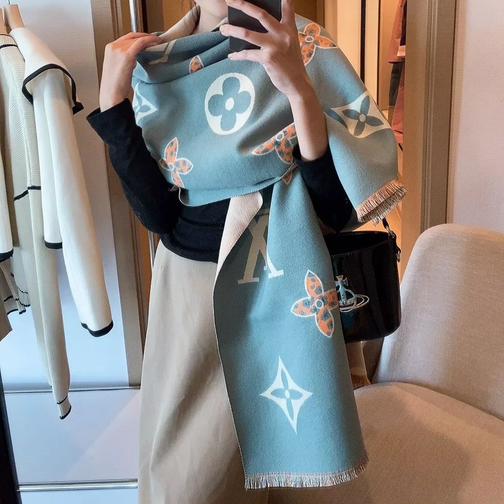 Leopard Print Monogram Scarf Shawl mysite