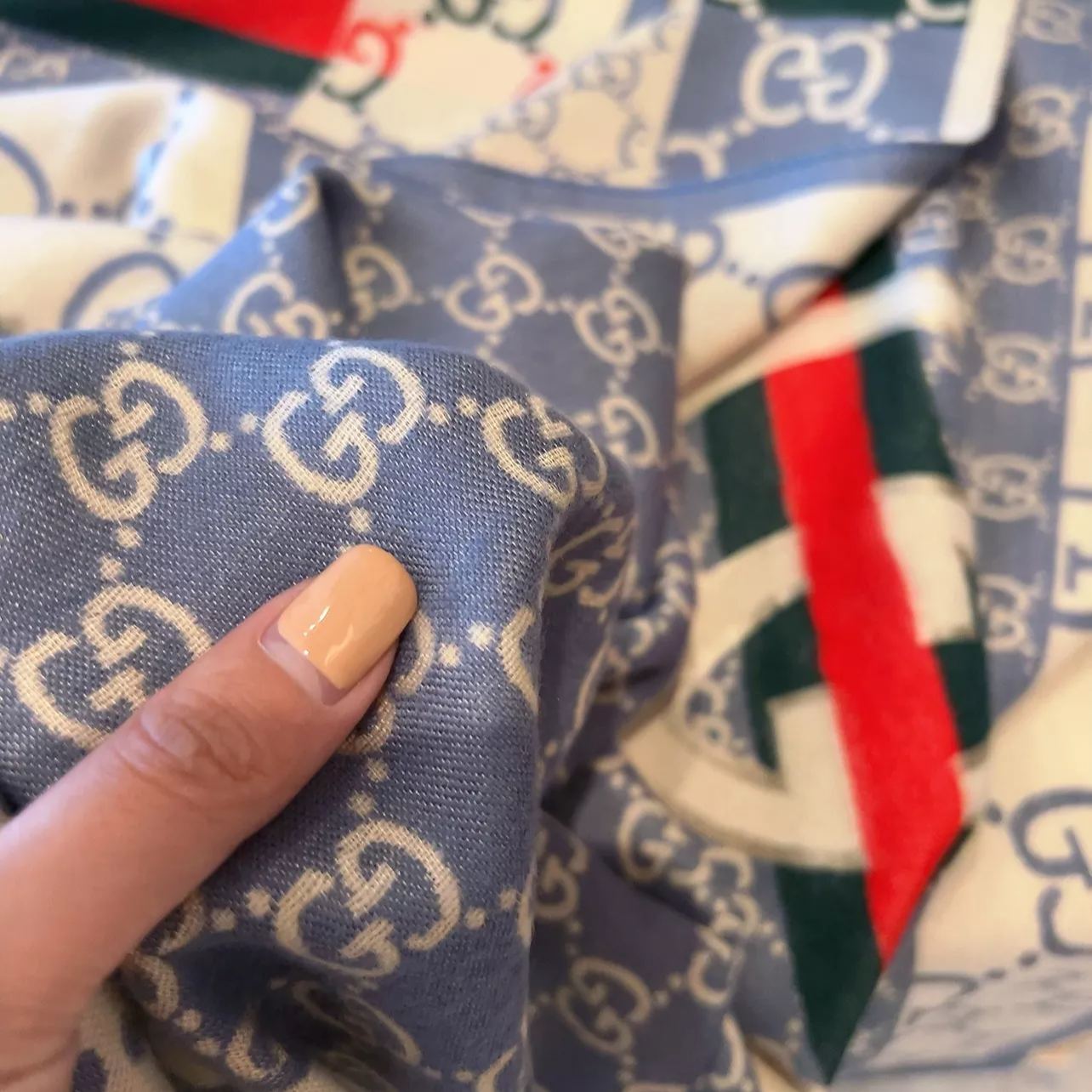 Color Block Logo Jacquard Cashmere Scarf mysite