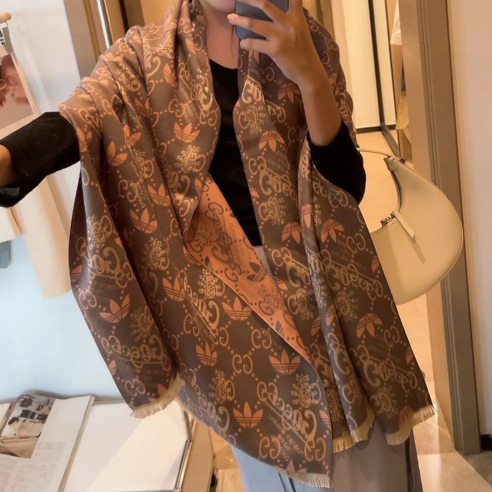 Ophidia Reversible Cashmere Scarf Shawl mysite