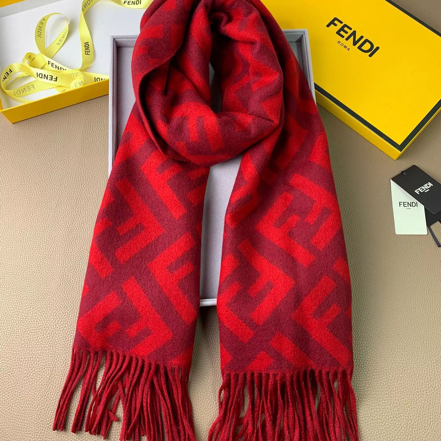 2-Color Classic FF Tassel Scarf mysite