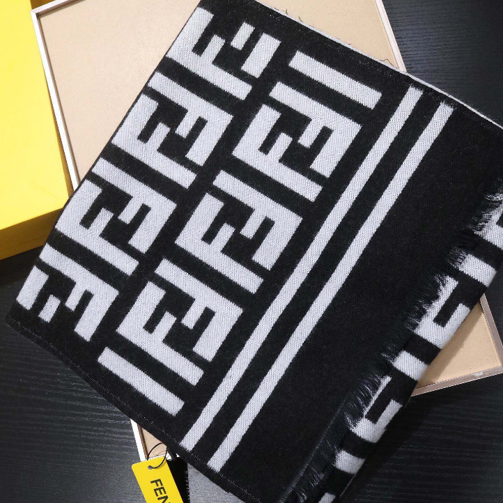 Unisex F Letter Double-sided Scarf mysite