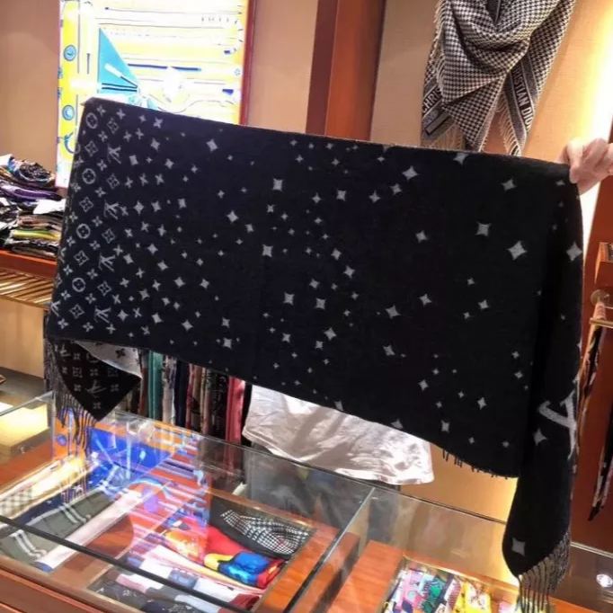 Monogram Galaxy Star Tassel Scarf mysite