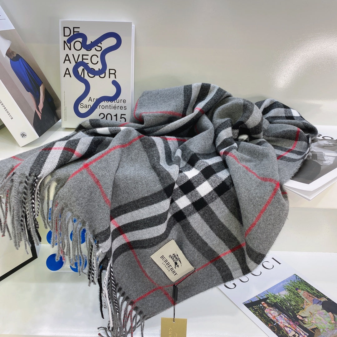 Classic Plaid Tassel Unisex Scarf mysite