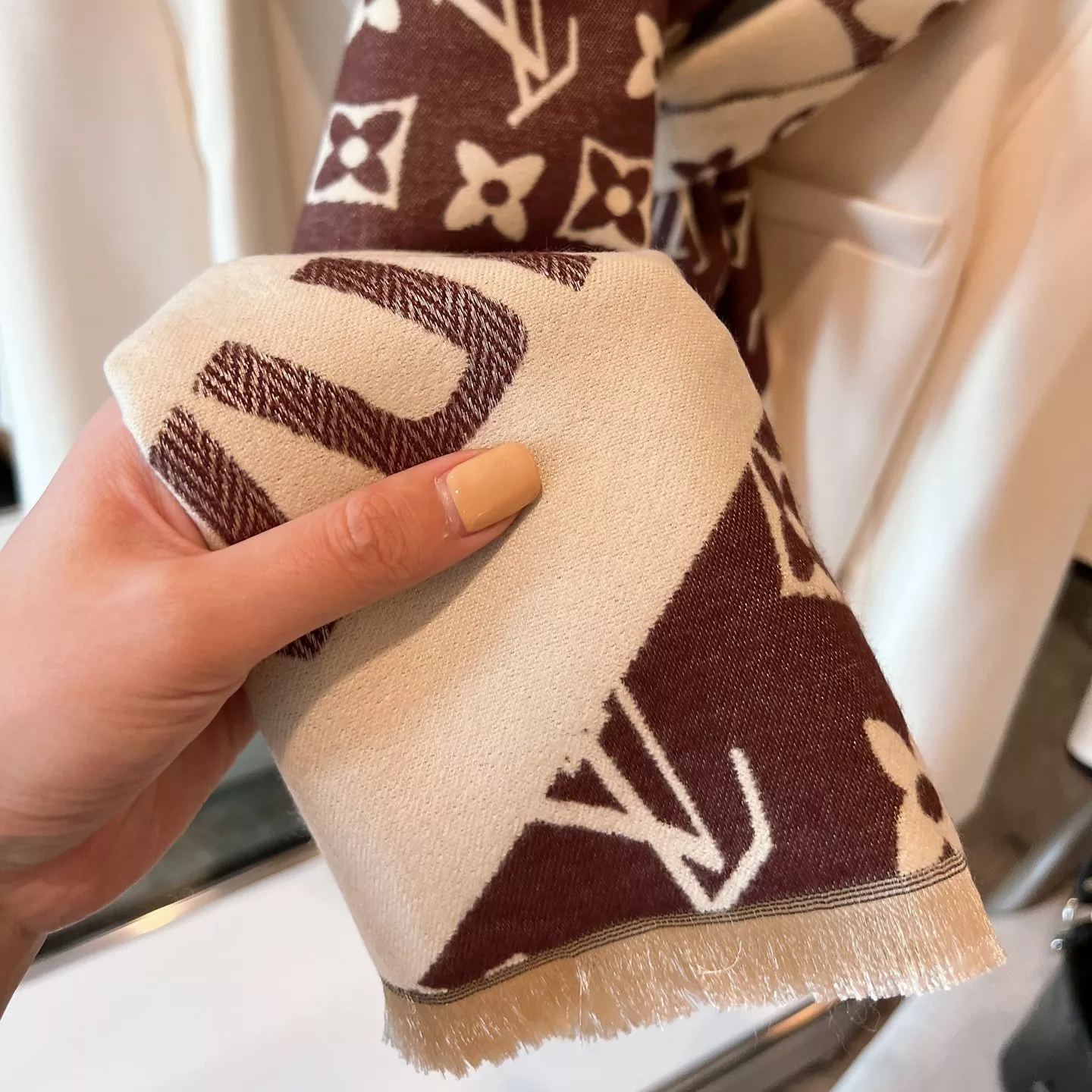 Versatile Logomania Cashmere Scarf Shawl mysite