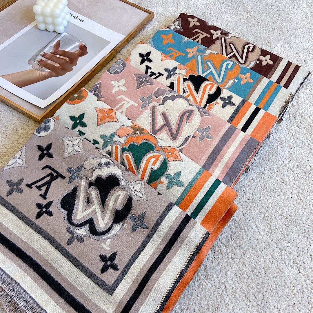 Statement Monogram Jacquard Scarf Shawl mysite