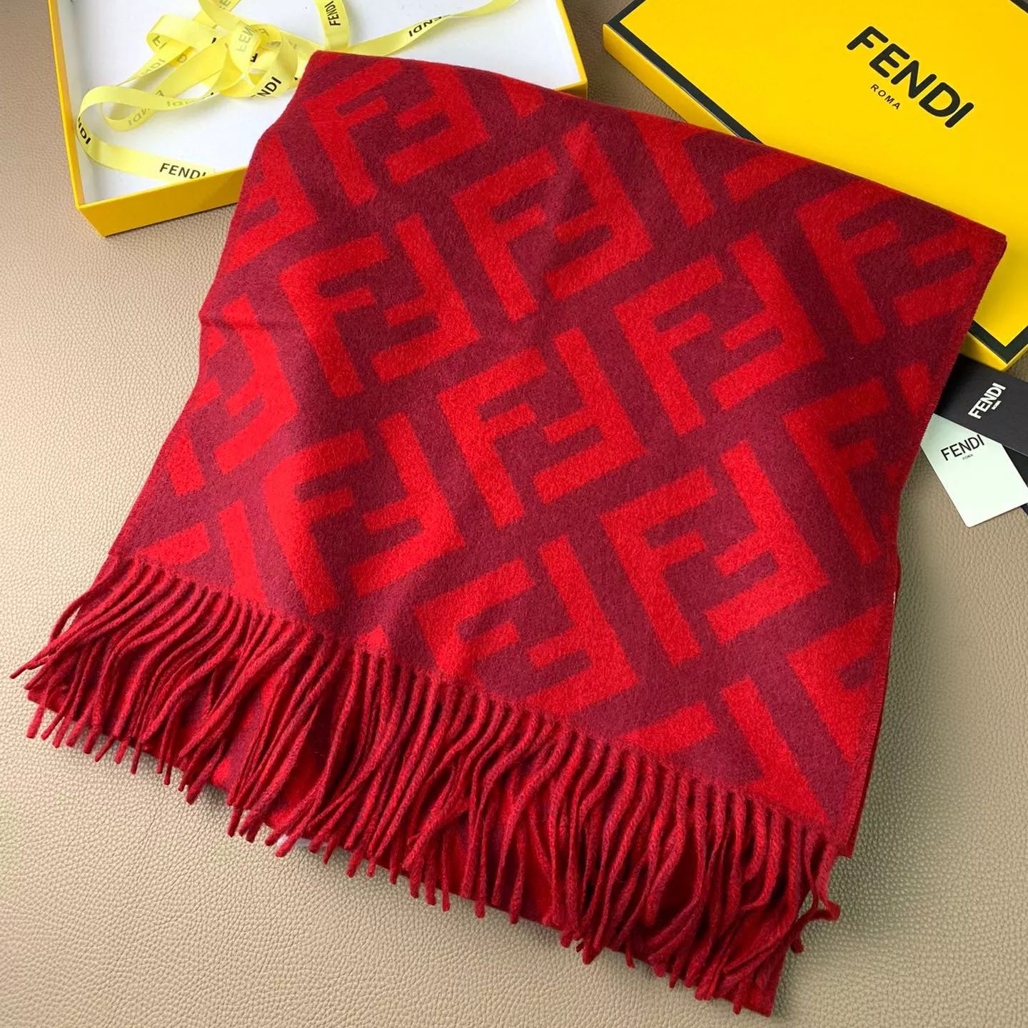 2-Color Classic FF Tassel Scarf mysite