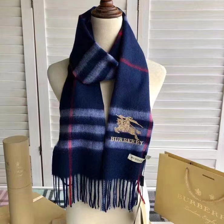 Classic Check Fringed Cashmere Scarf mysite
