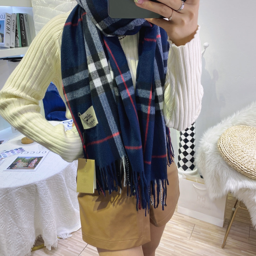 Classic Plaid Tassel Unisex Scarf mysite