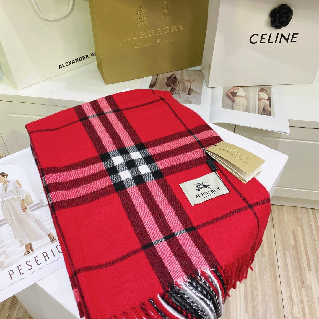 Classic Plaid Tassel Unisex Scarf mysite
