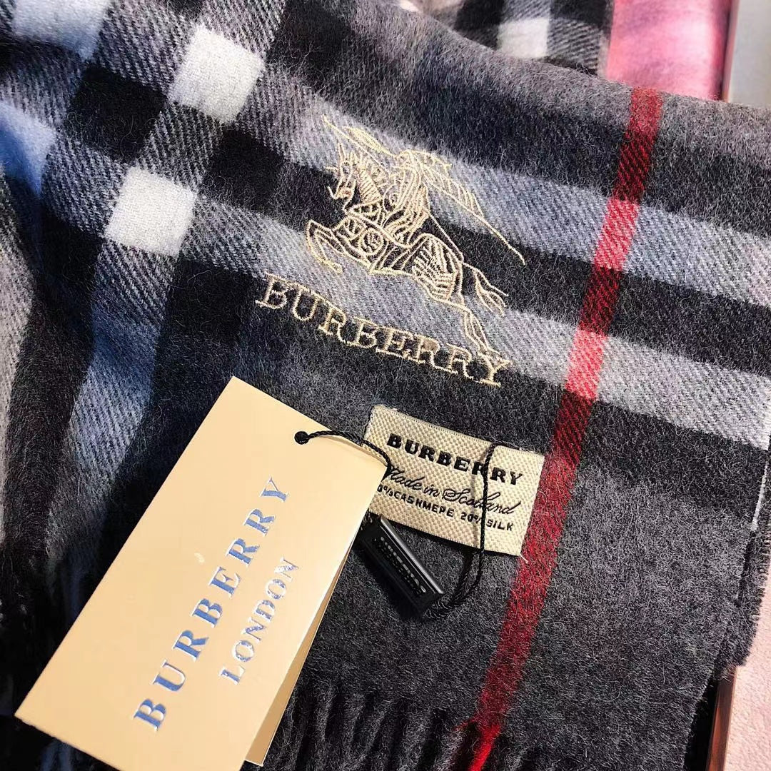 Classic Check Fringed Cashmere Scarf mysite