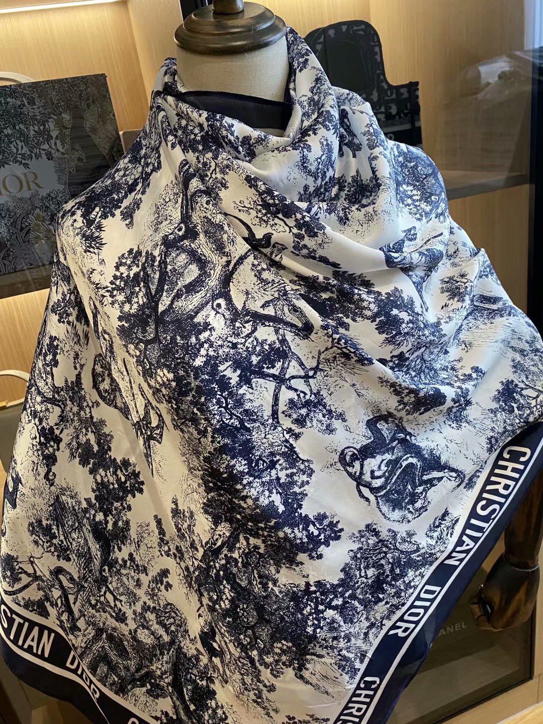Ink Painting Element Satin Scarf mysite