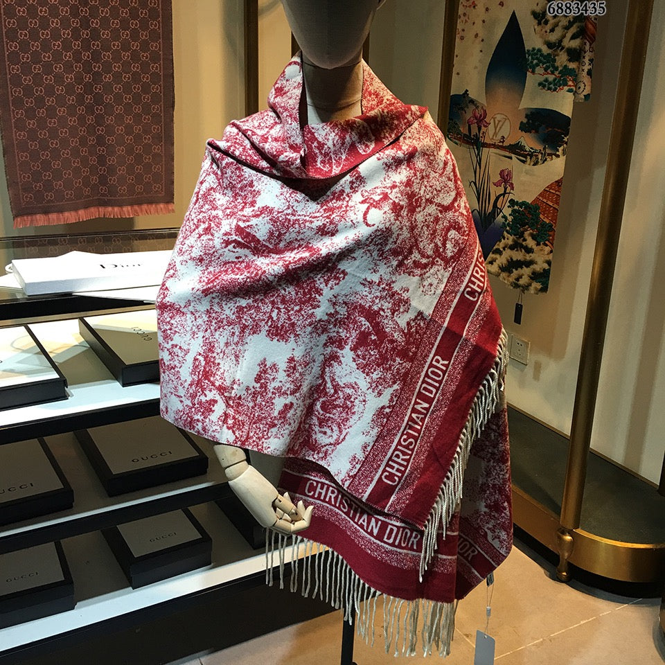 Fashion Ink Element Fringed Cashmere Scarf Shawl mysite