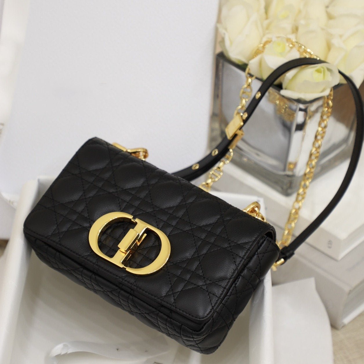 SMALL CARO BAG BALCK SUPPLE CANNAGE CALFSKIN mysite