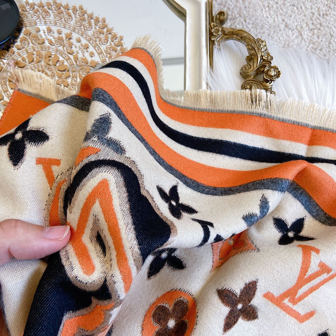 Statement Monogram Jacquard Scarf Shawl mysite